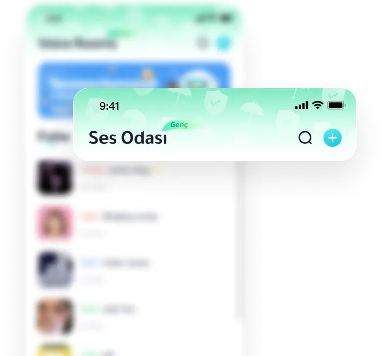 Sesli sohbet odası tamamen izole.